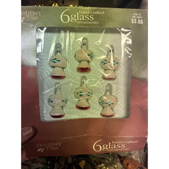 Vintage glass mushroom ornament - Picture 1 of 2